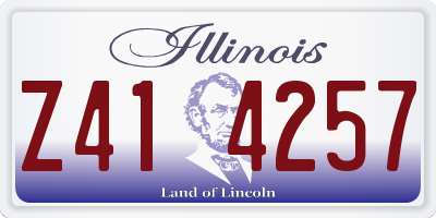 IL license plate Z414257
