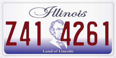 IL license plate Z414261