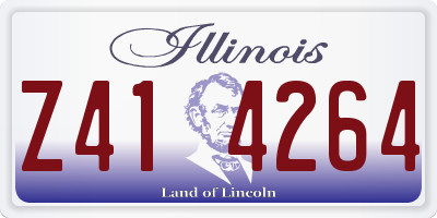 IL license plate Z414264