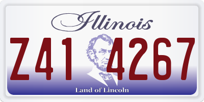 IL license plate Z414267