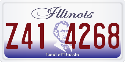 IL license plate Z414268