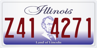 IL license plate Z414271