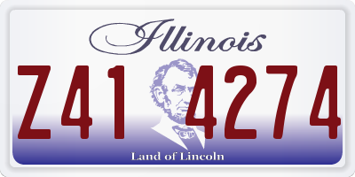 IL license plate Z414274