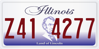 IL license plate Z414277