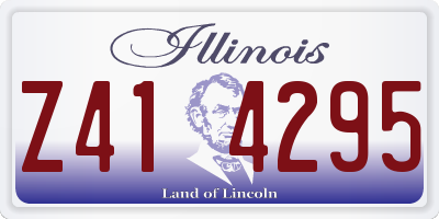 IL license plate Z414295