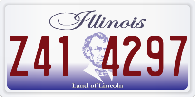 IL license plate Z414297