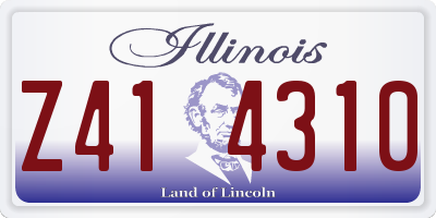 IL license plate Z414310