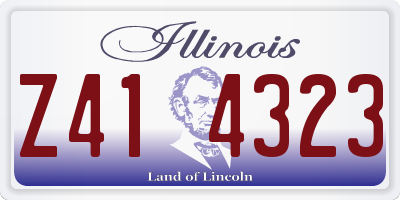 IL license plate Z414323