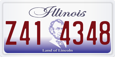 IL license plate Z414348