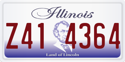 IL license plate Z414364