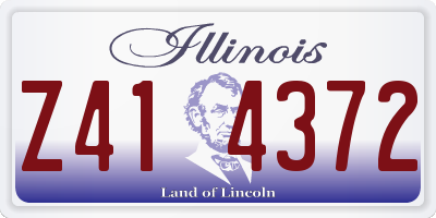 IL license plate Z414372