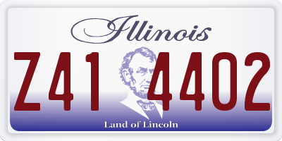 IL license plate Z414402
