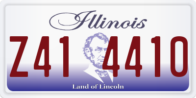 IL license plate Z414410