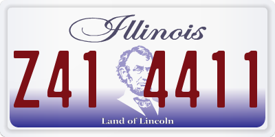 IL license plate Z414411