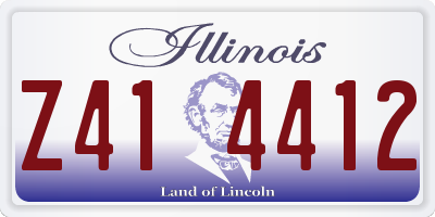 IL license plate Z414412