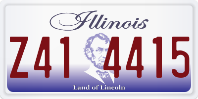 IL license plate Z414415