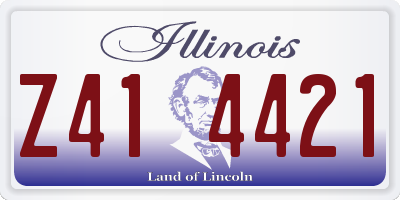 IL license plate Z414421
