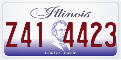 IL license plate Z414423