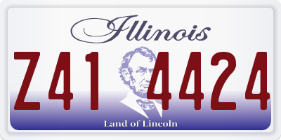 IL license plate Z414424