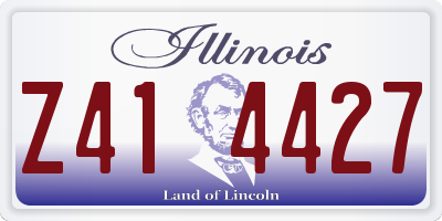 IL license plate Z414427