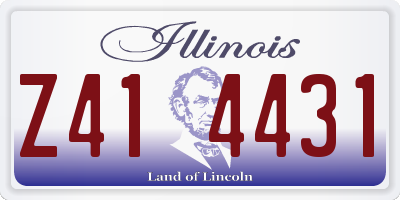 IL license plate Z414431