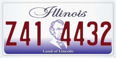 IL license plate Z414432