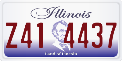 IL license plate Z414437