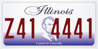 IL license plate Z414441