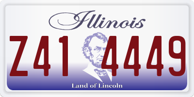 IL license plate Z414449
