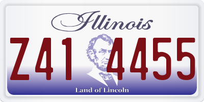 IL license plate Z414455