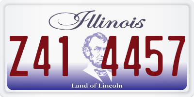IL license plate Z414457