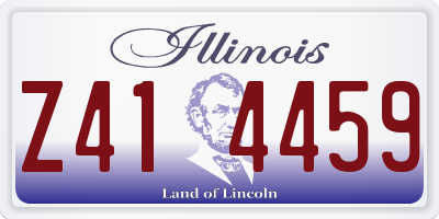 IL license plate Z414459