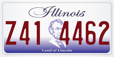 IL license plate Z414462