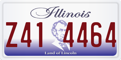 IL license plate Z414464