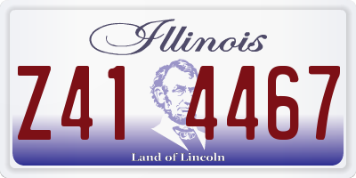 IL license plate Z414467