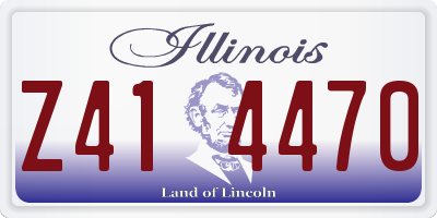IL license plate Z414470