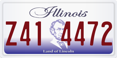 IL license plate Z414472