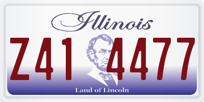 IL license plate Z414477
