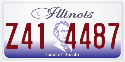 IL license plate Z414487