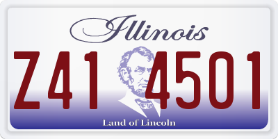 IL license plate Z414501