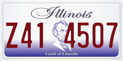 IL license plate Z414507
