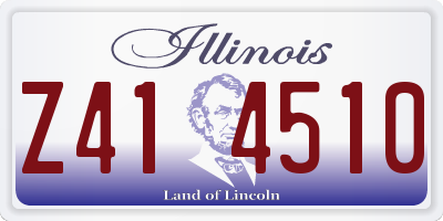 IL license plate Z414510