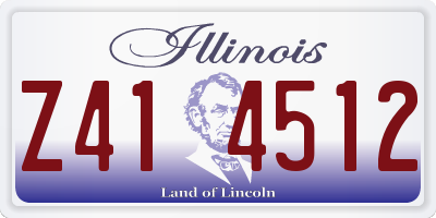 IL license plate Z414512