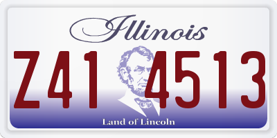IL license plate Z414513