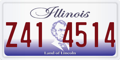 IL license plate Z414514