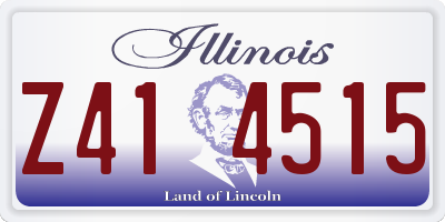IL license plate Z414515
