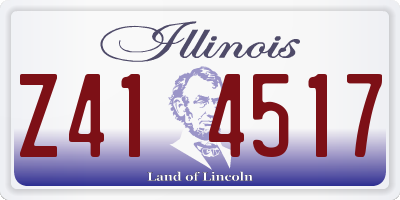 IL license plate Z414517
