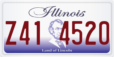 IL license plate Z414520
