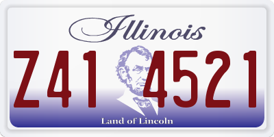 IL license plate Z414521