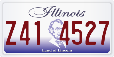 IL license plate Z414527
